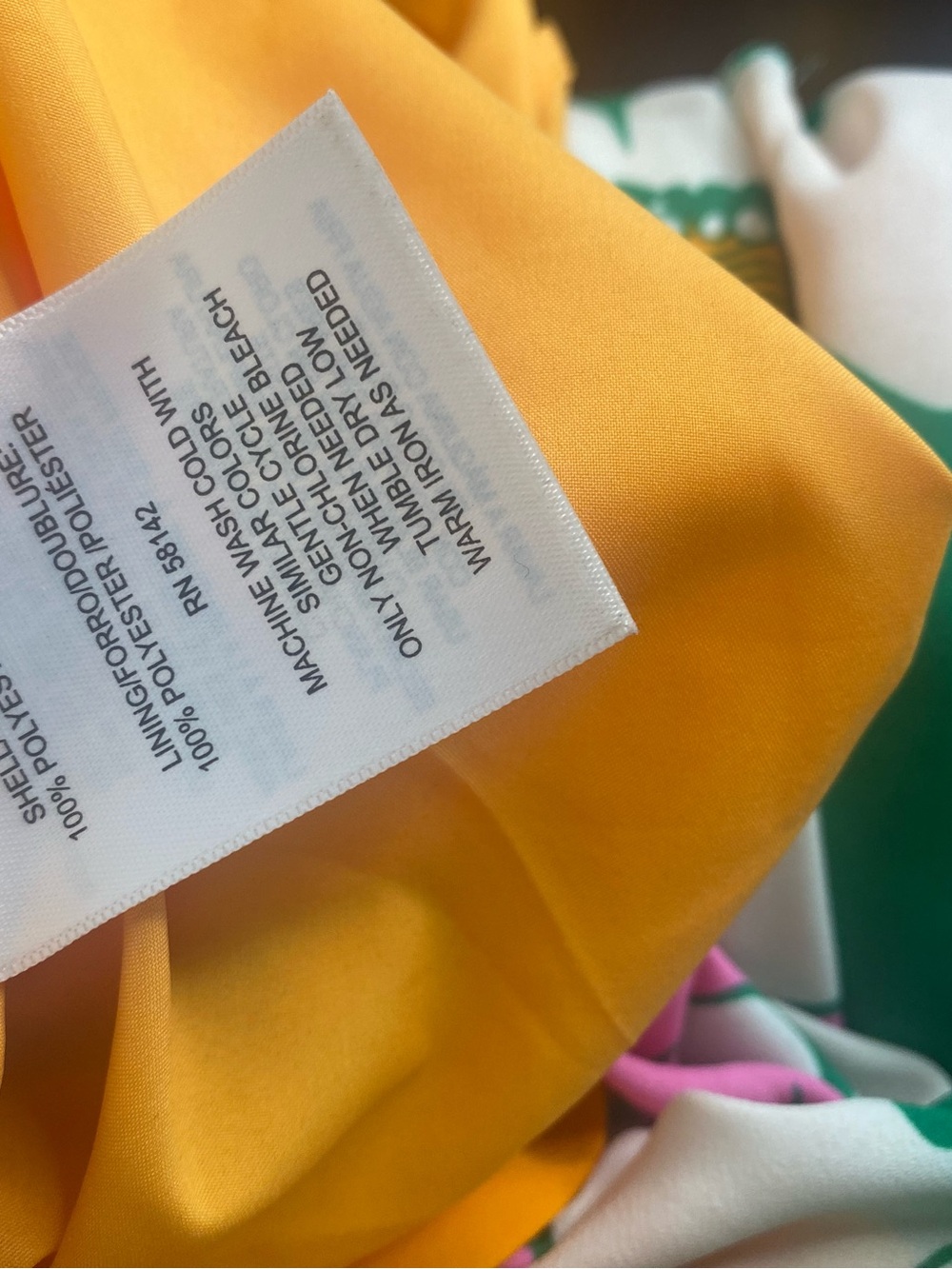 Maggy London Green Floral Maxi Dress with Orange Straps - Picture 12 of 12